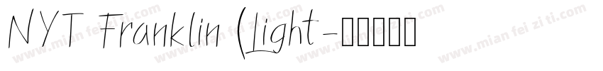 NYT Franklin (Light字体转换